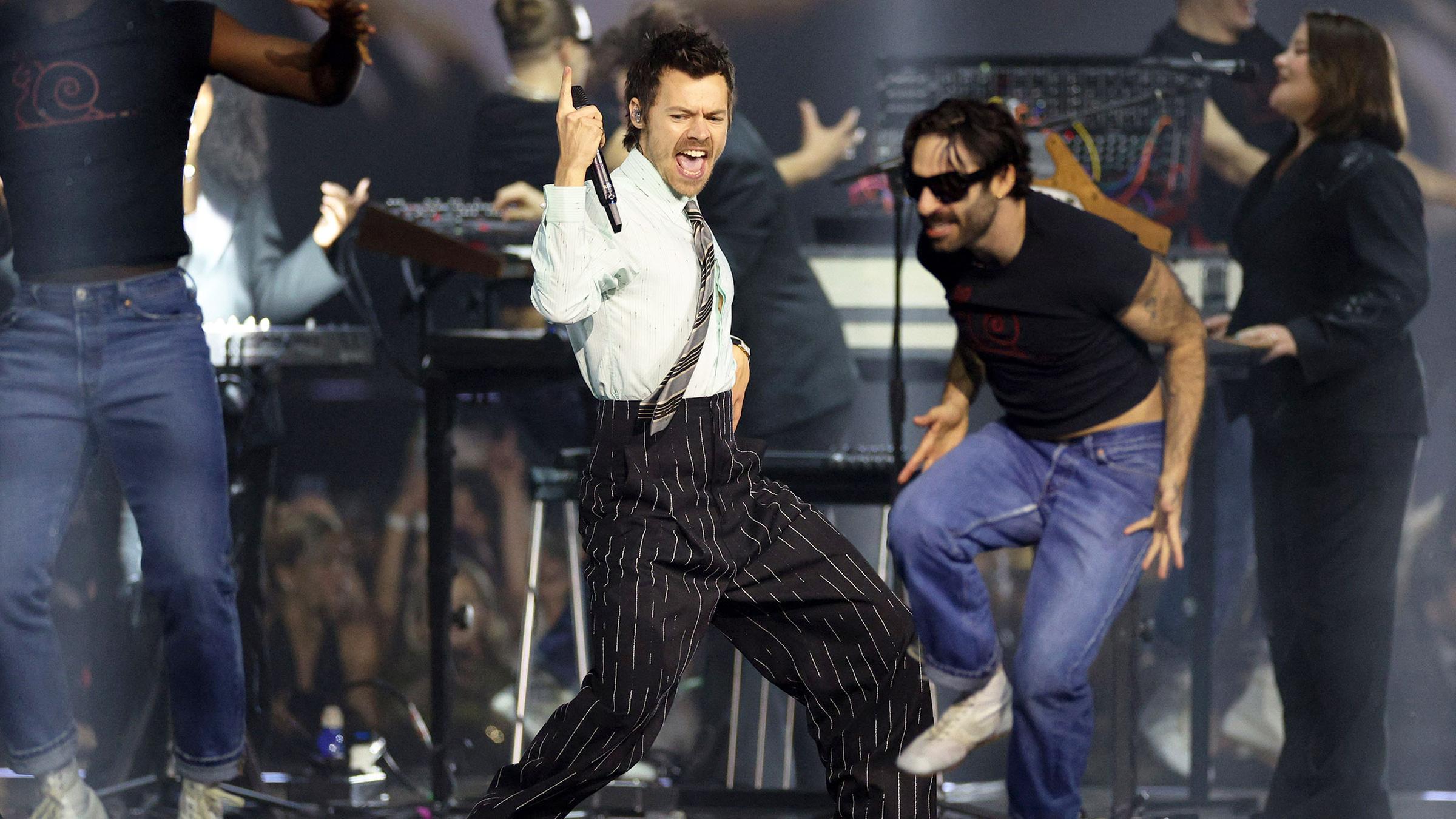 Sänger Harry Styles bei einem seiner Konzerte. 