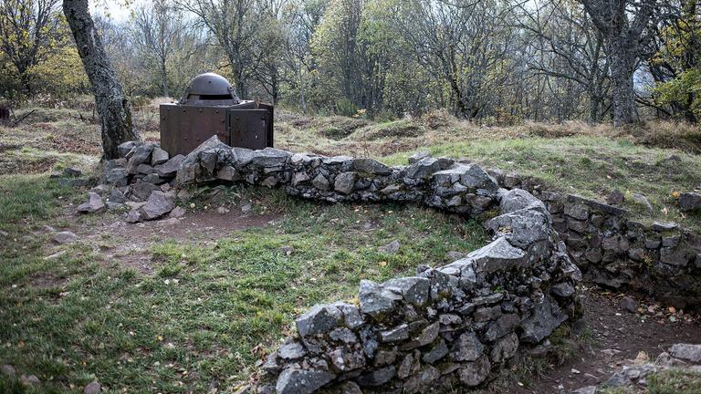 Französischer Bunker an strategisch günstiger Stelle