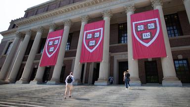 Der Campus der US-Universität Harvard in Cambridge im Bundesstaat Massachusetts.