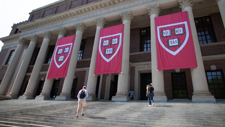 Der Campus der US-Universität Harvard in Cambridge im Bundesstaat Massachusetts.
