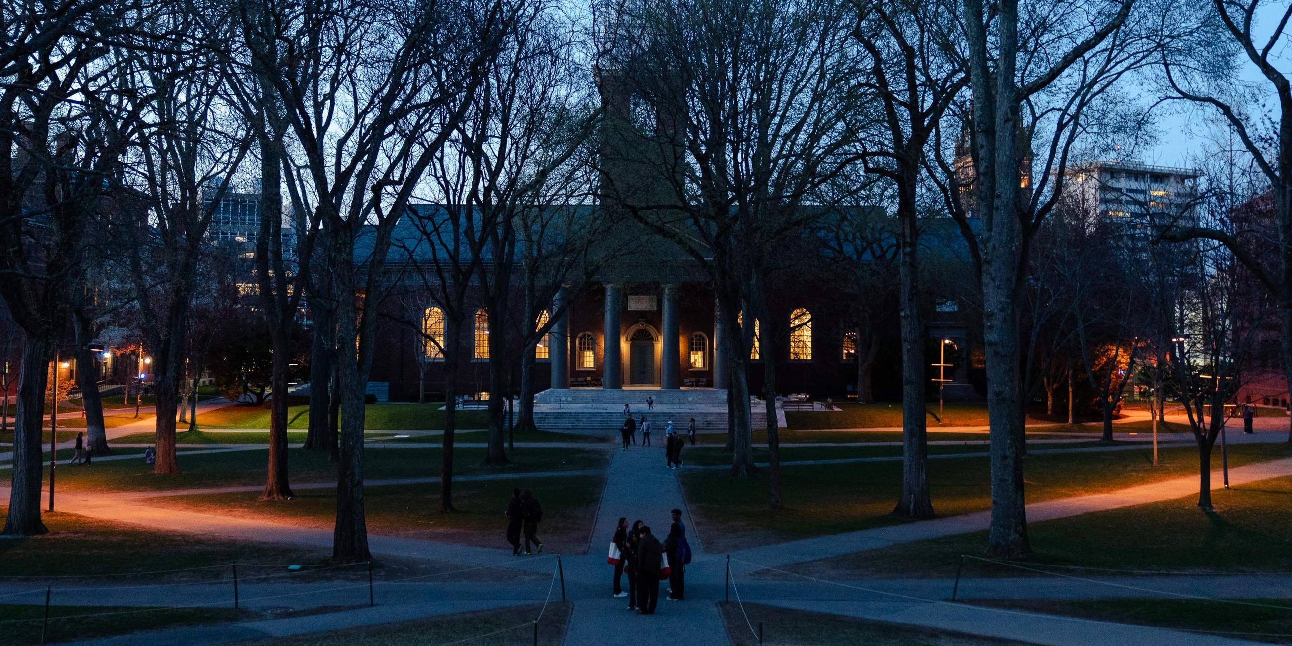 Der Campus der Harvard Universität in Cambridge, Massachusetts.