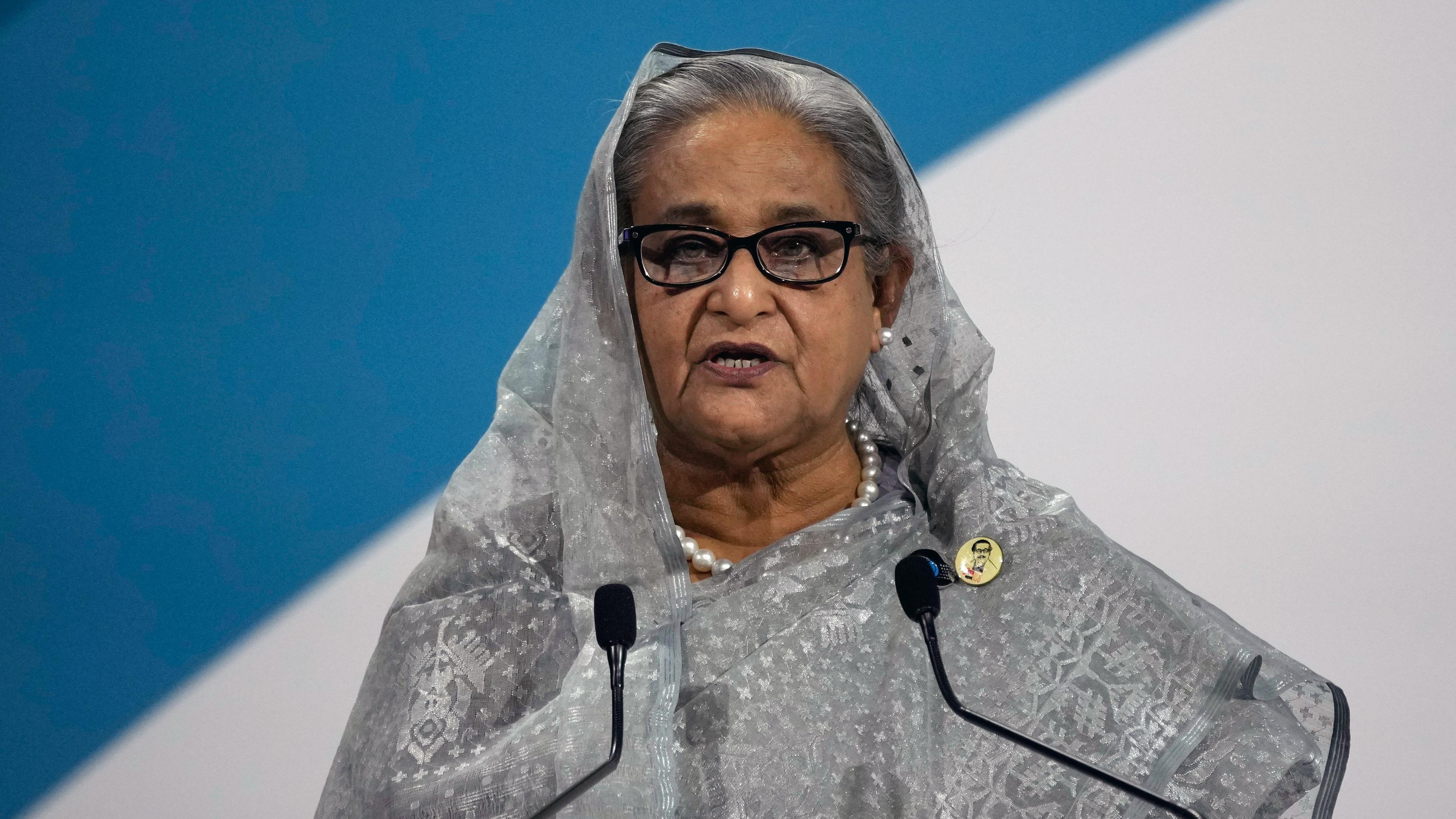 Hasina Wajed, zurückgetretene Premierministerin Bangladeshs