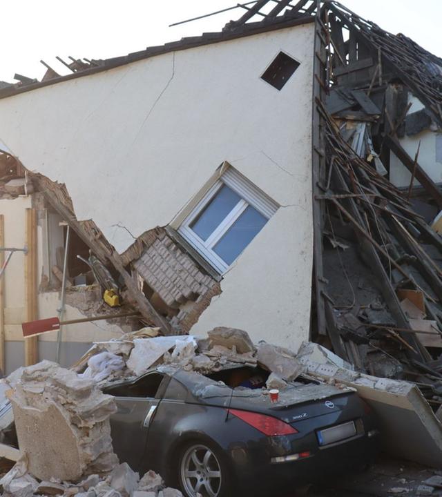 Stutensee Haus eingestürzt