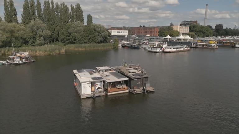 Hausboote auf der Spree