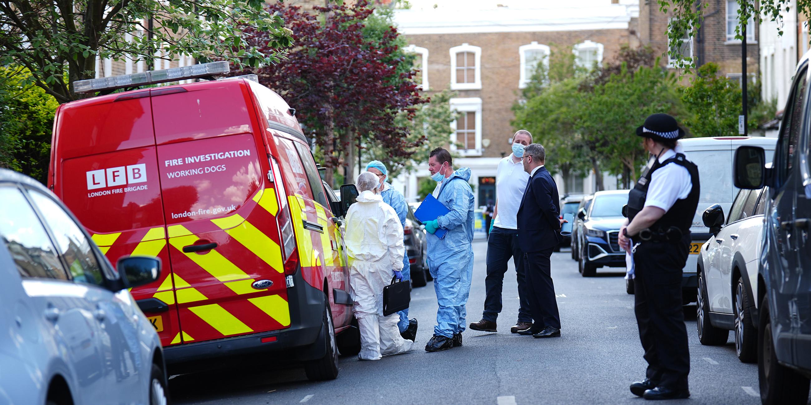 Hausbrand bei britischem Premier Keir Starmer in London
