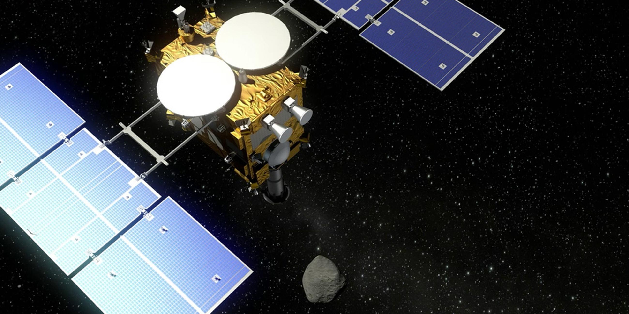 Japanische Raumsonde Hayabusa2 mit Messgerät Mascot 