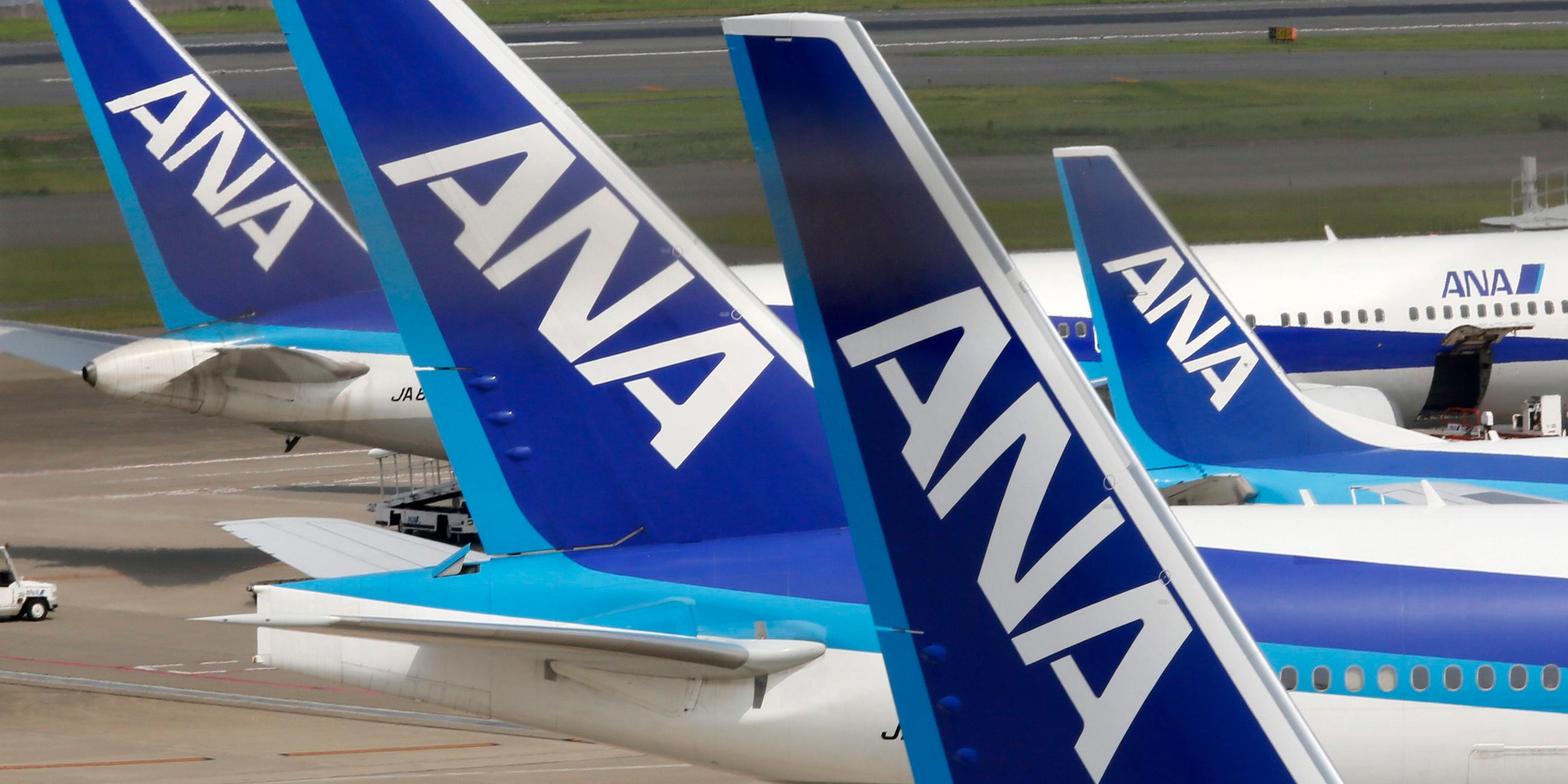 Heckflossen der All Nippon Airways