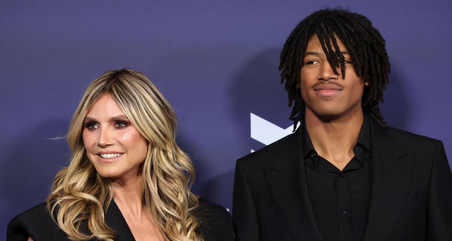 Heidi Klum mit ihrem Sohn Henry Klum bei den AMAs