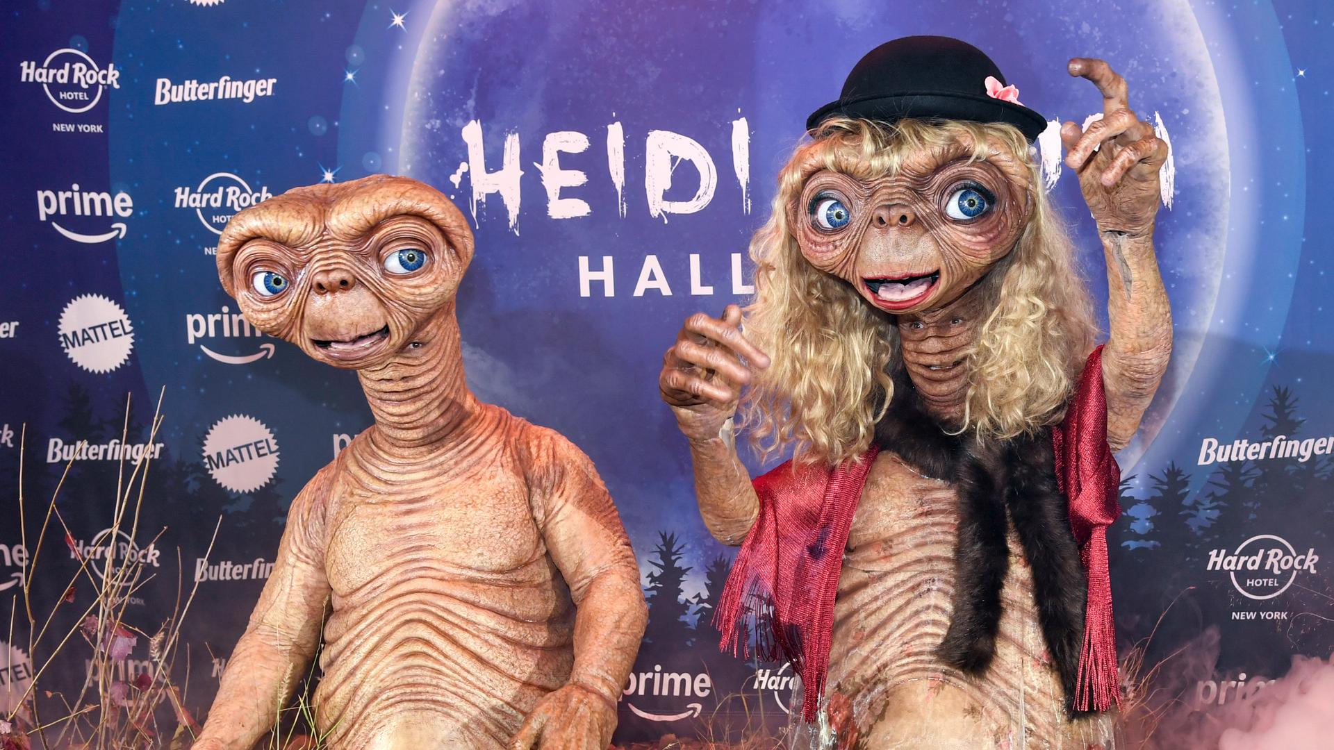 Tom Kaulitz und Heidi Klum ließen sich dieses Jahr als E.T. stylen