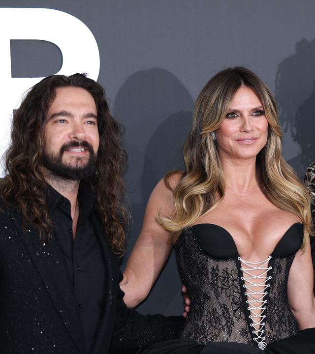 Heidi Klum mit Mann Tom Kaulitz und Sohn Henry bei der amfAR Gala in Cannes