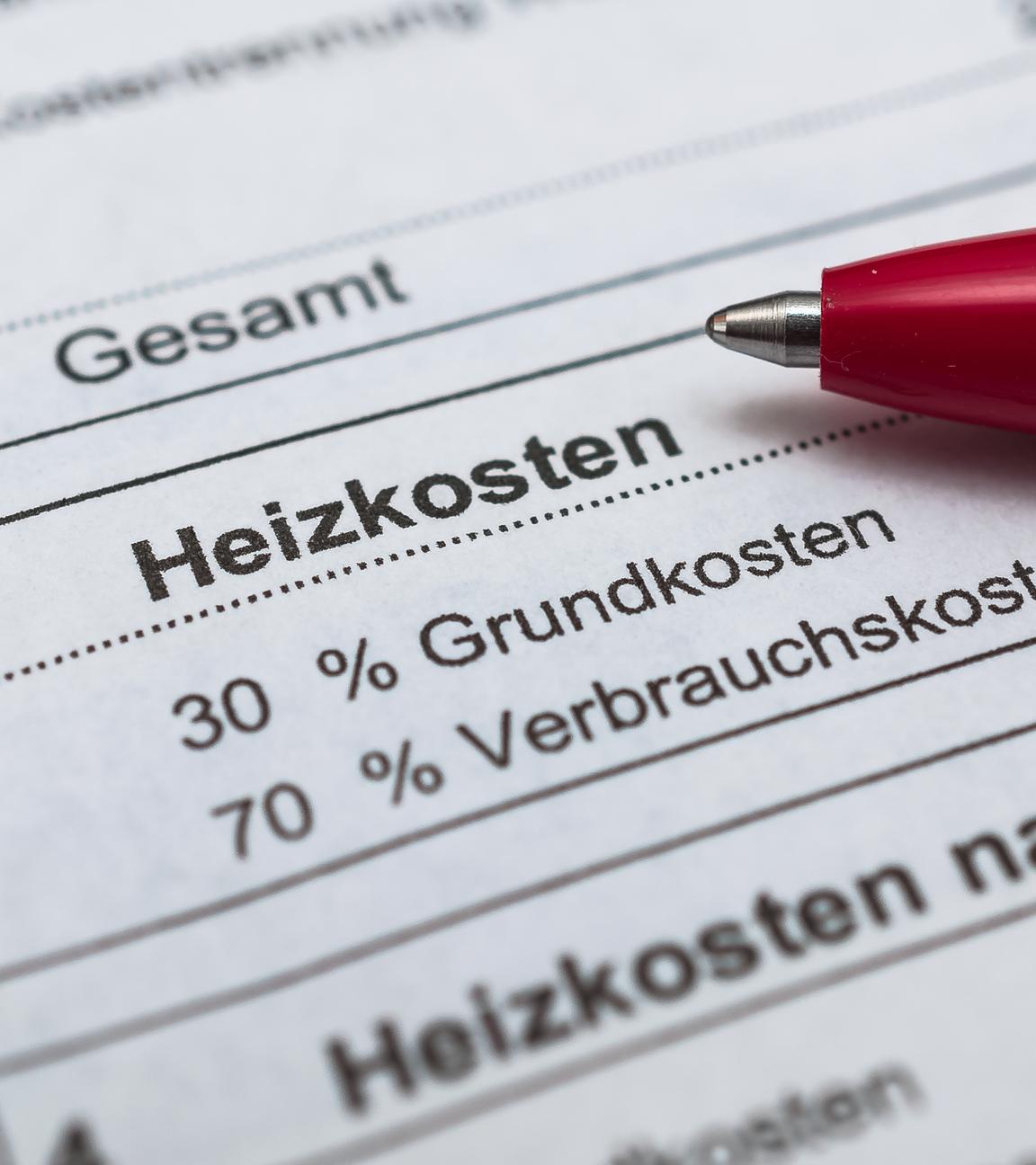Heizkosten der privaten Haushalte in Grund- und Verbrauchskosten