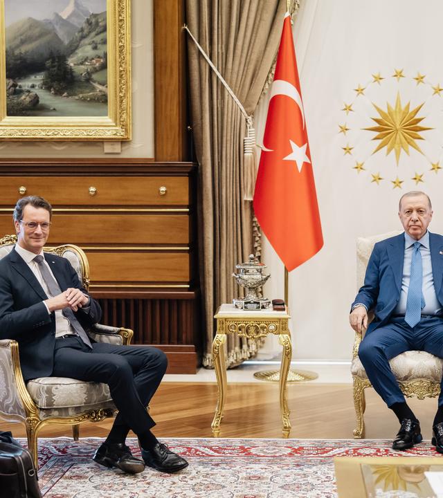 Hendrik Wüst trifft Recep Tayyip Erdogan