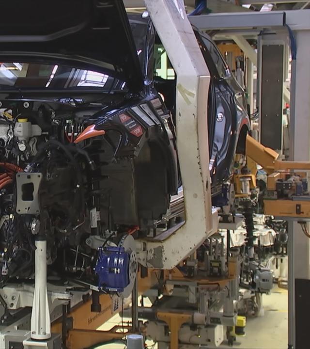Produktionshalle Automobilindustrie