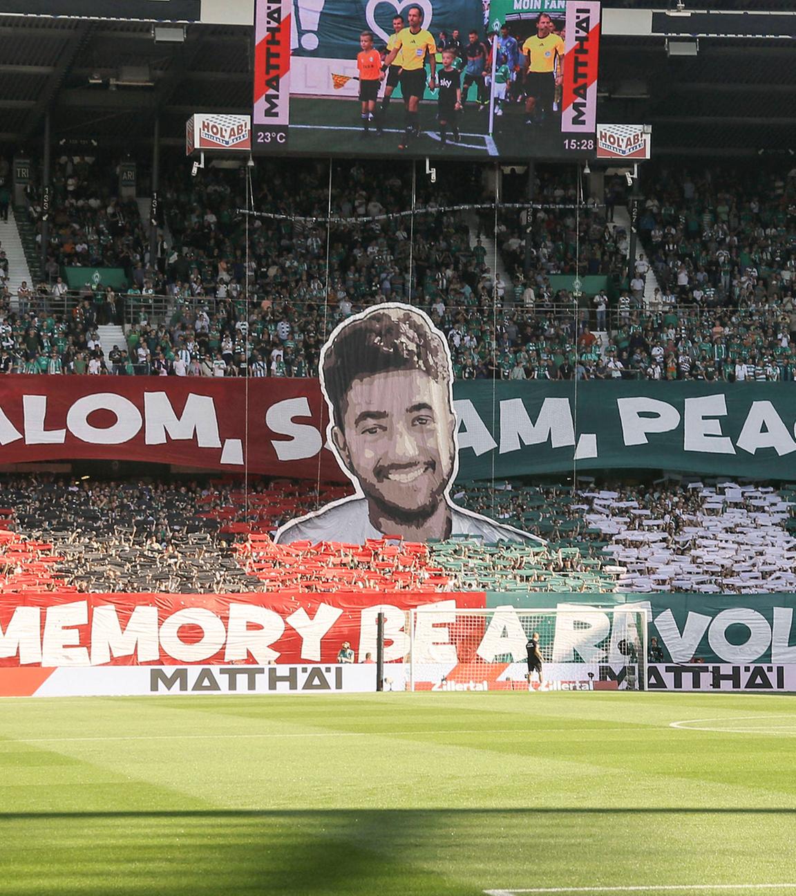 Werder Fans trauern um Hersh Goldberg-Polin.