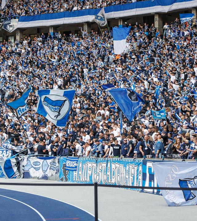 Fans des Hertha BSC im Stadion
