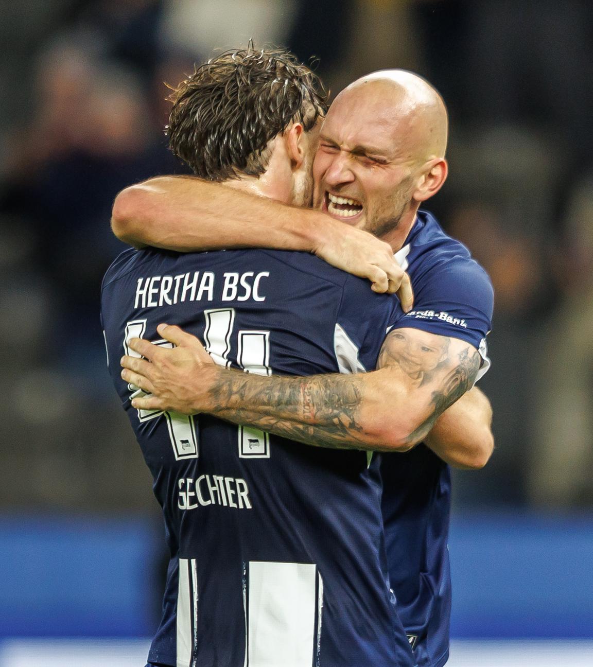 Toni Leistner und Linus Gechter im Spiel gegen Elversberg am 28.10.25