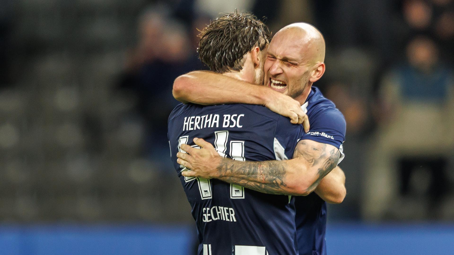 Toni Leistner und Linus Gechter im Spiel gegen Elversberg am 28.10.25