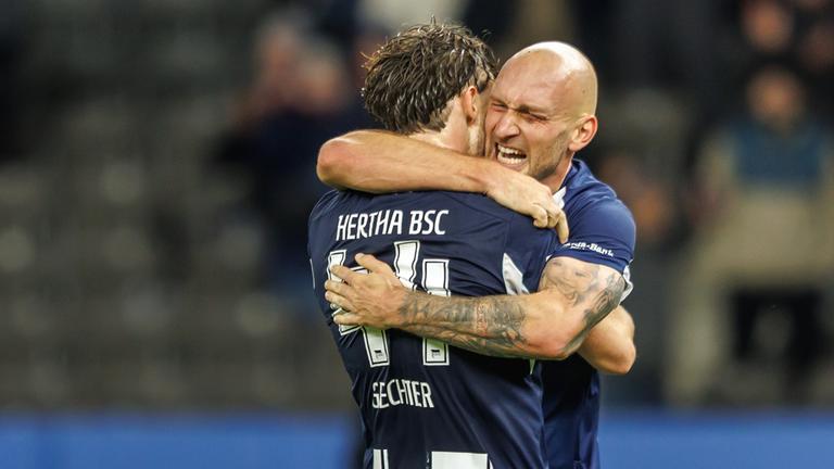 Toni Leistner und Linus Gechter im Spiel gegen Elversberg am 28.10.25