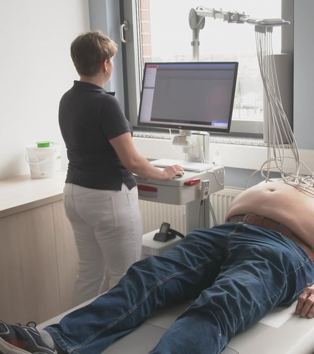 Patient in Untersuchungsraum