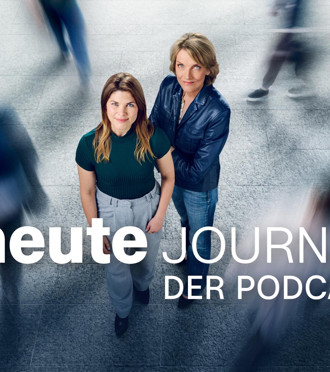 Marietta Slomka (l.) und Helene Reiner (r.) in "heute journal - der Podcast"