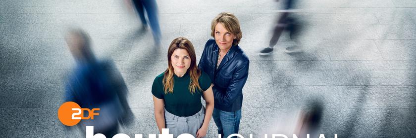 Marietta Slomka (l.) und Helene Reiner (r.) in "heute journal - der Podcast"