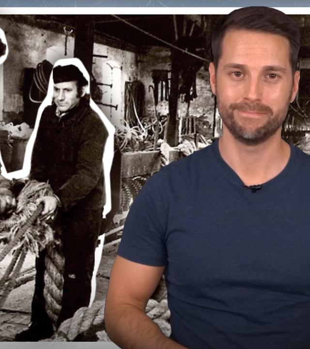 Historische Berufe Hamburg Collage mit Moderator Mirko Drotschmann