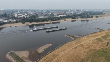 Historisches Niedrigwasser im Rhein