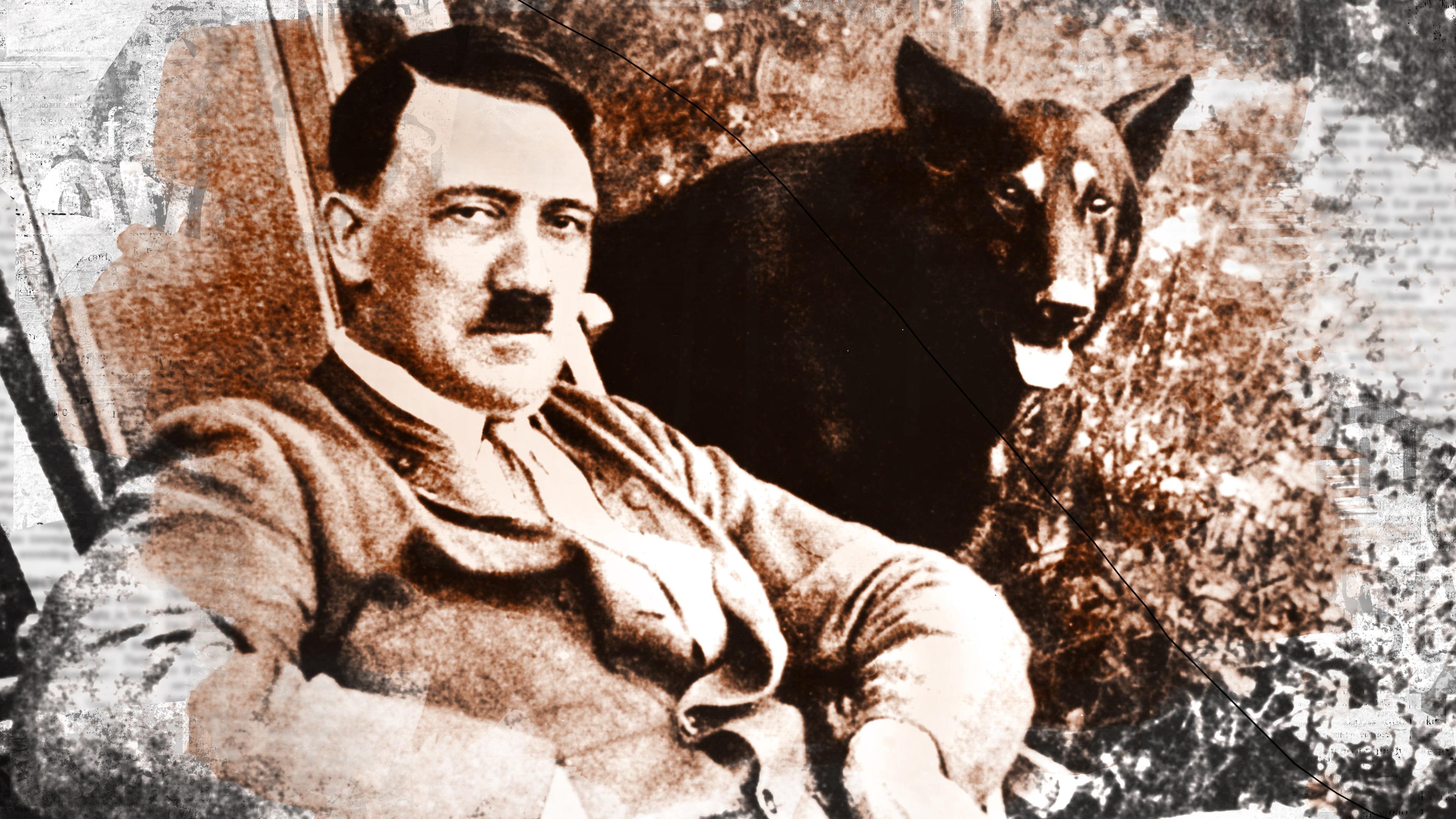 Hitler mit seinem Hund