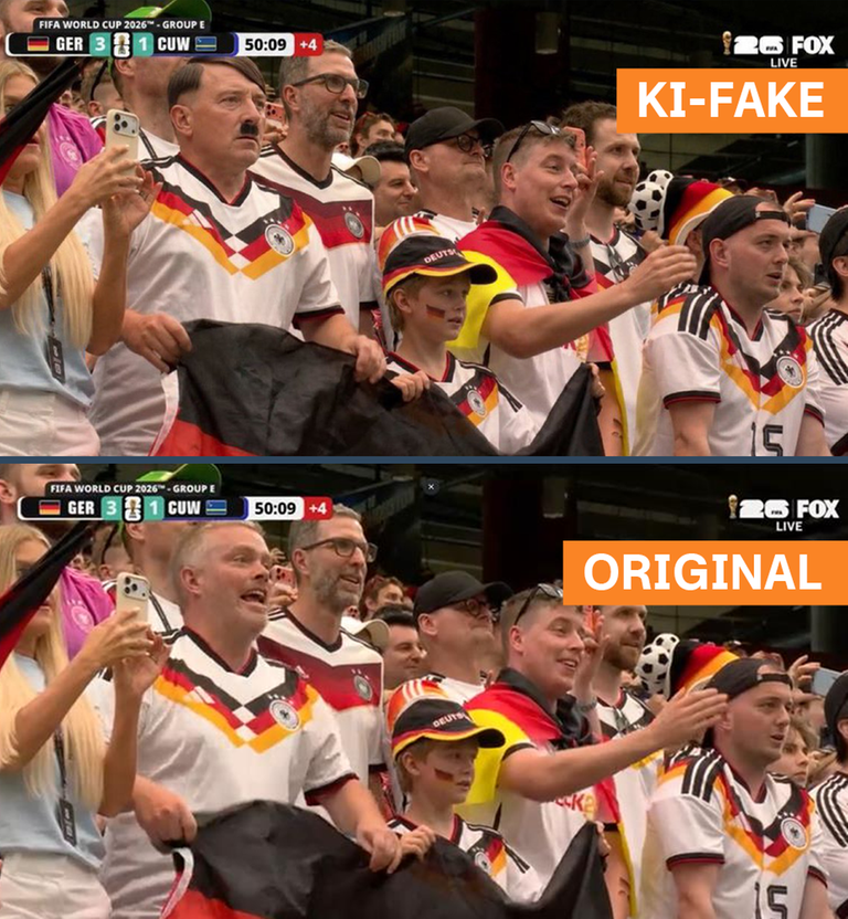 KI-Fake: Hitler im Fußballstadion