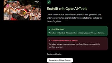 KI-Fake: Hitler im Fußballstadion (SynthID)