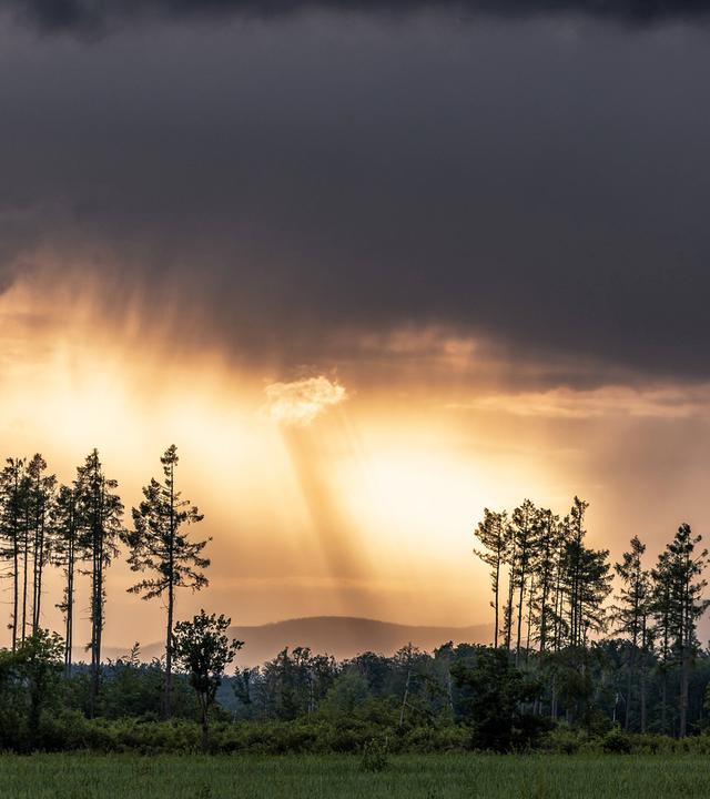 Gewitterstimmung mit Blick zum Brocken Harz (Archivfoto)