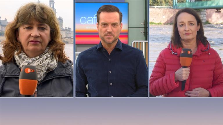 Dresden: "Schwankende Zahlen des Elbe-Pegels"