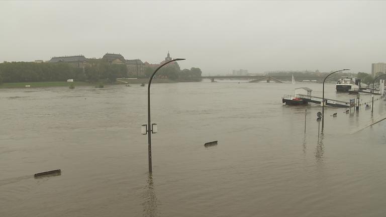 Hochwassergefahr in Sachsen