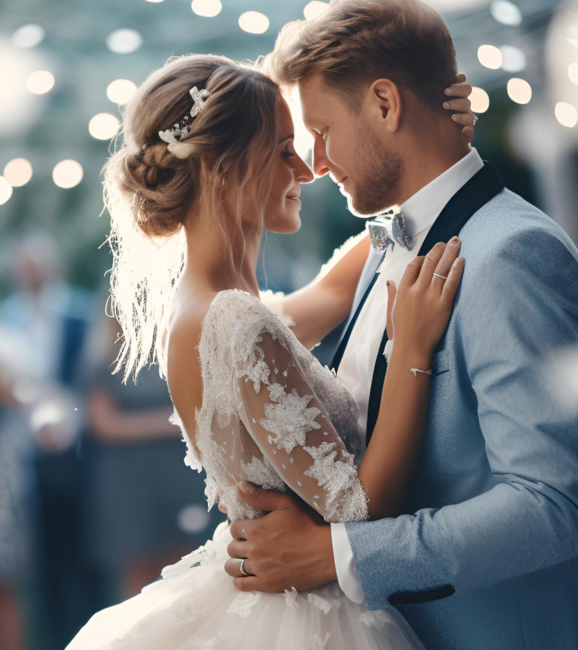 Paar bei der Hochzeit