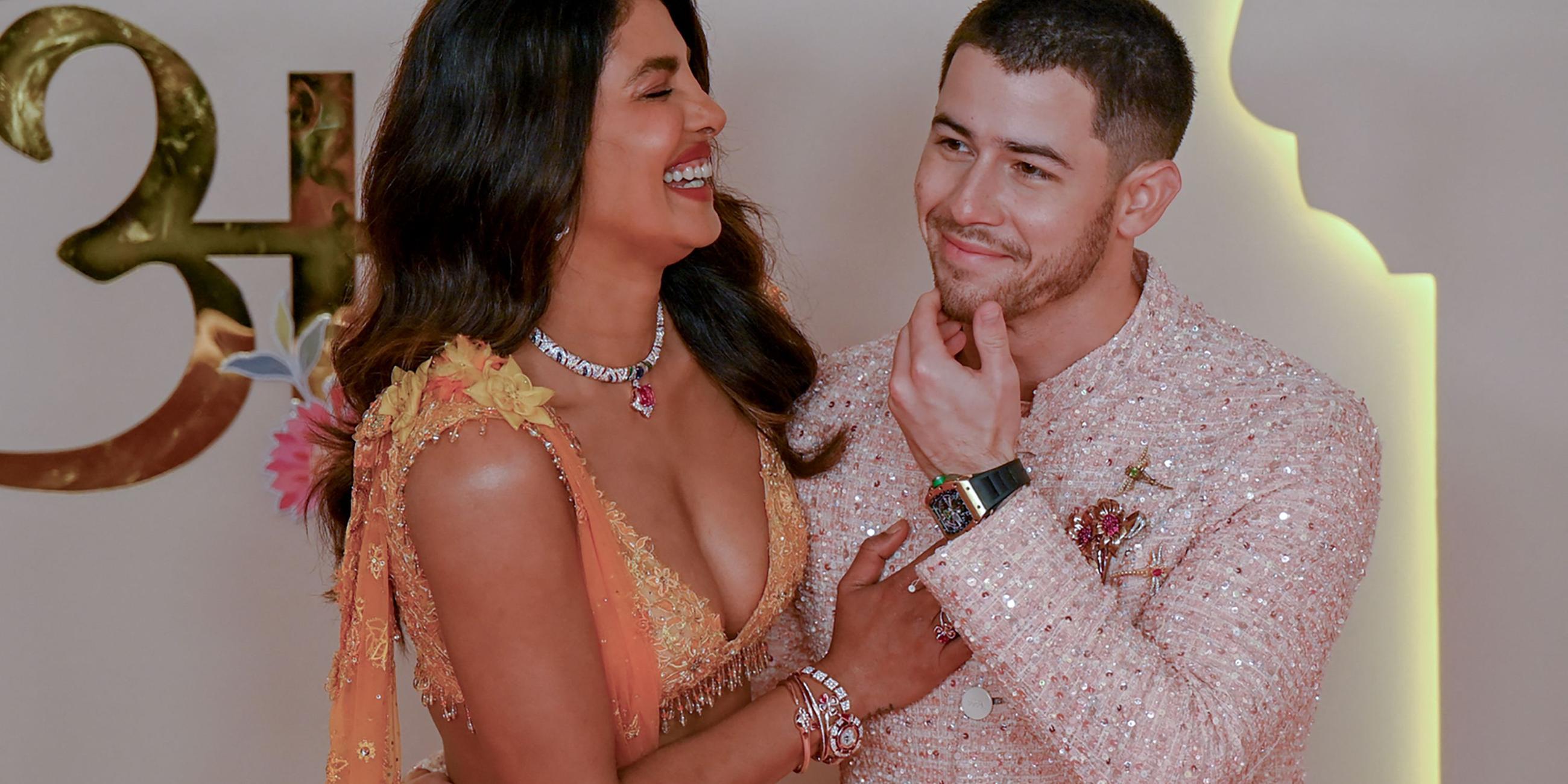 Nick Jonas und Priyanka Chopra bei der Hochzeit von Anant Ambani und Radhika Merchant