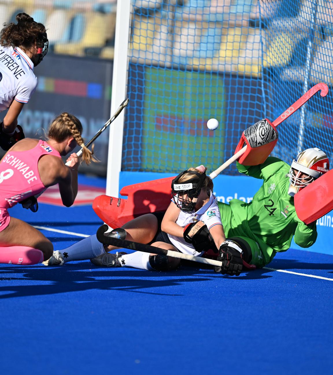 Sophia Schwabe trifft zum 4:0 für Deutschland