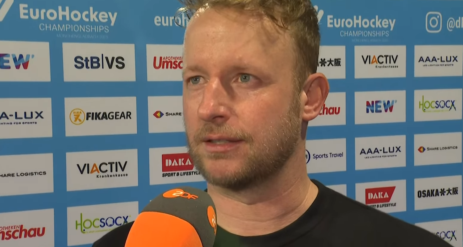 Hockey-Bundestrainer Andre Henning im ZDF-Interview