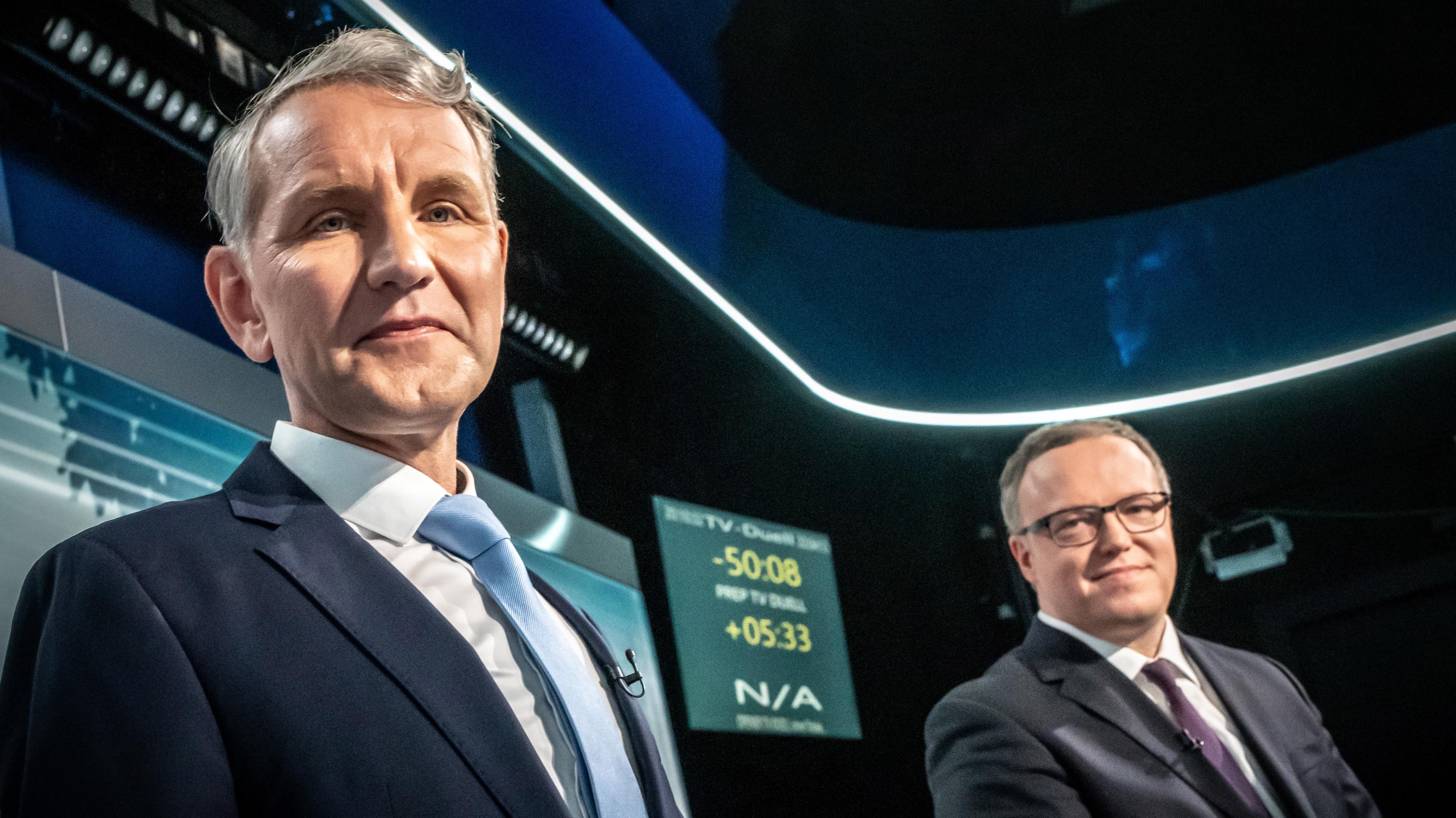 TV-Duell Höcke Voigt