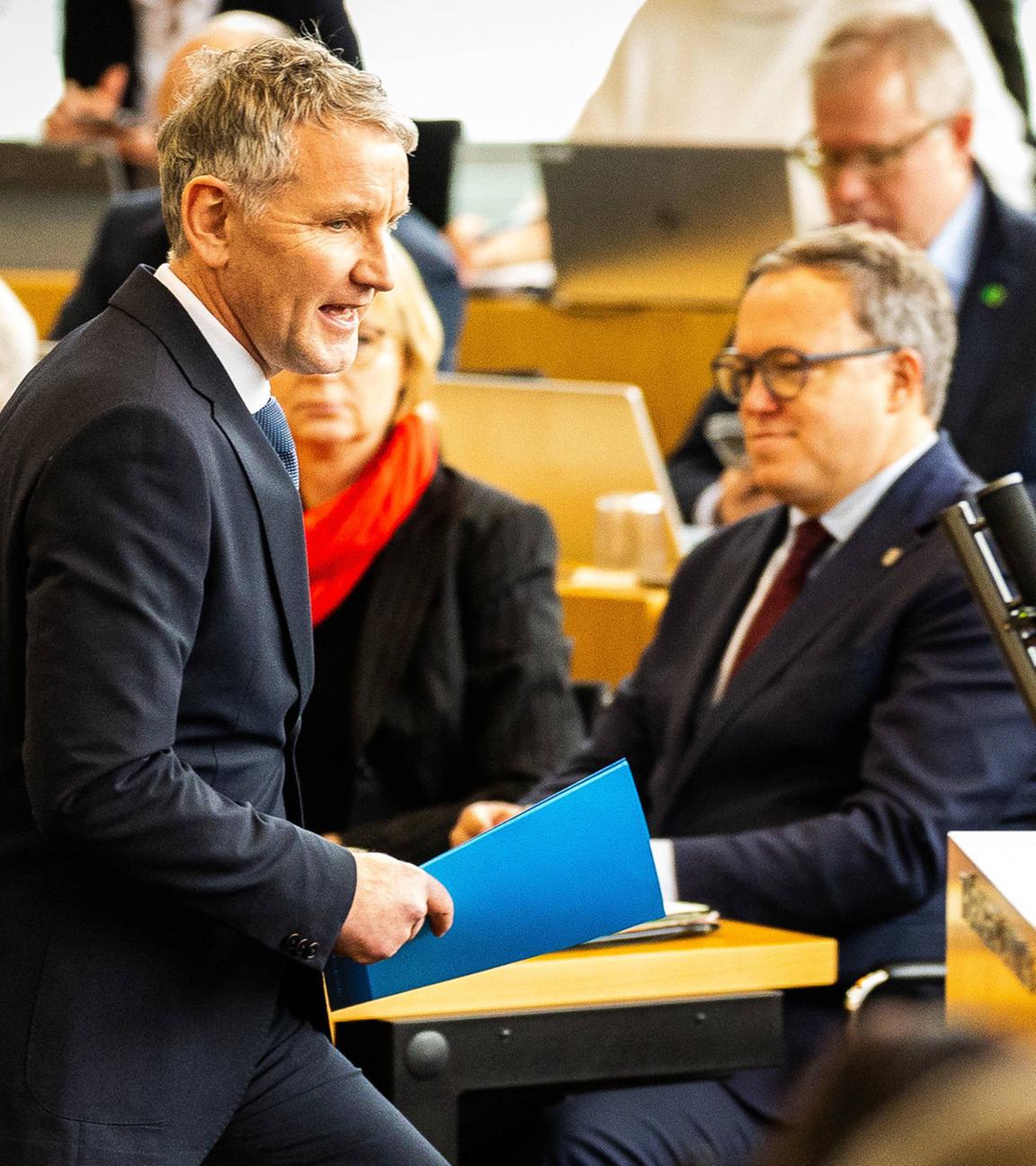 Björn Höcke und Mario Voigt