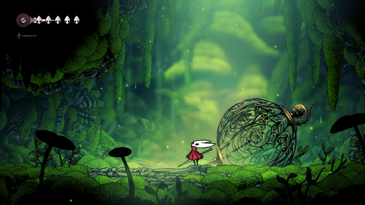 Screenshot aus dem Videospiel "Hollow Knight: Silksong"