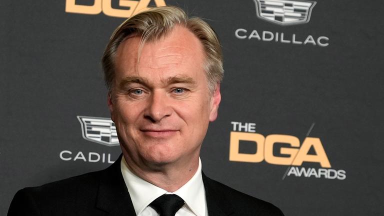 Regisseur Christopher Nolan bei einer Award-Show.
