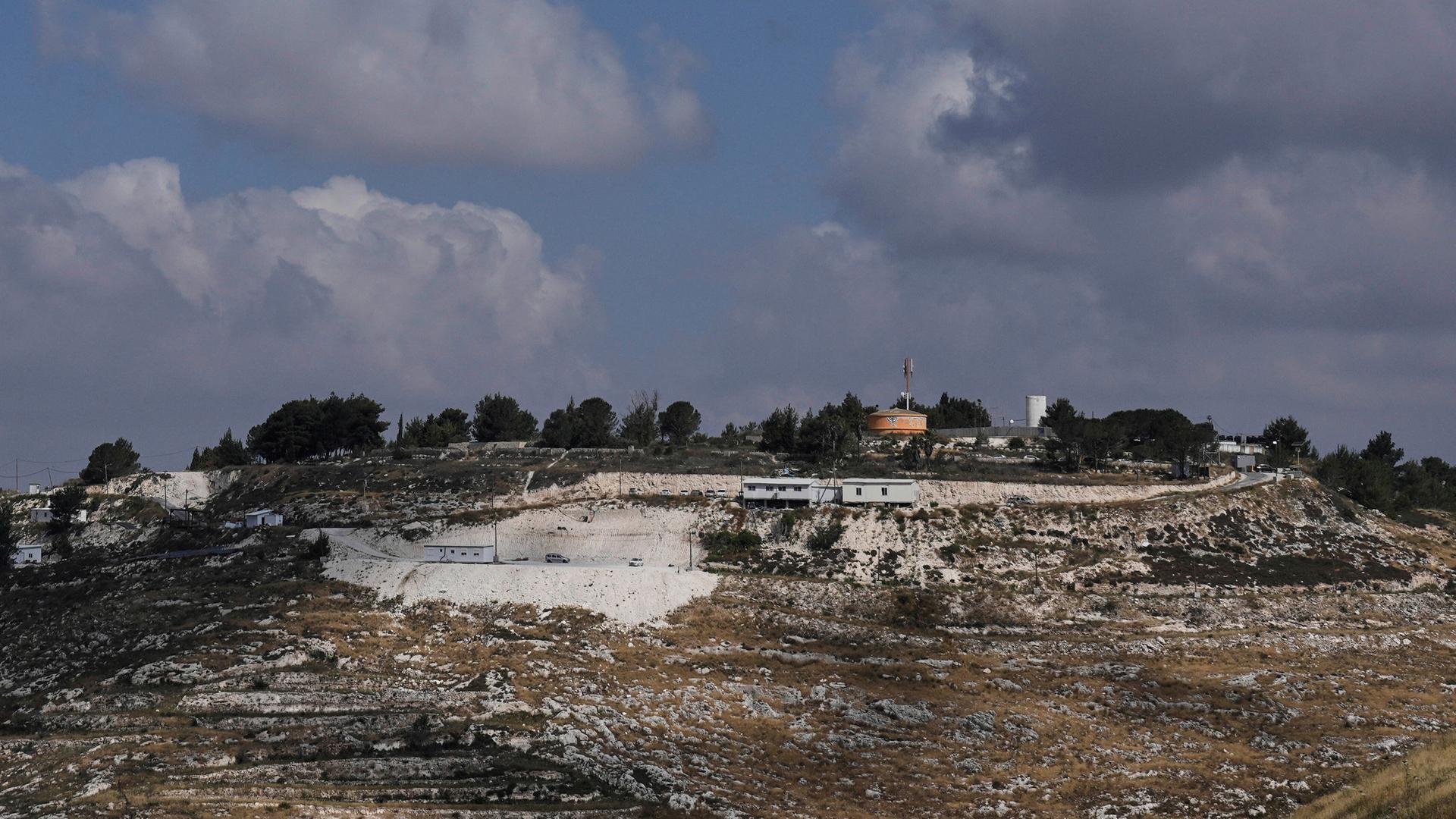  Ein Blick auf den israelischen Außenposten Homesh im Westjordanland, aufgenommen am 29.05.2025.