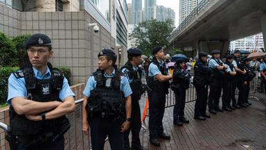 Aktivisten der sogenannten Hongkong 47 vor Gericht in Hongkong