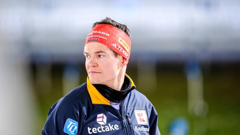 Philipp Horn (Deutschland) stand beim BMW IBU Biathlon-Weltcup bereit. 