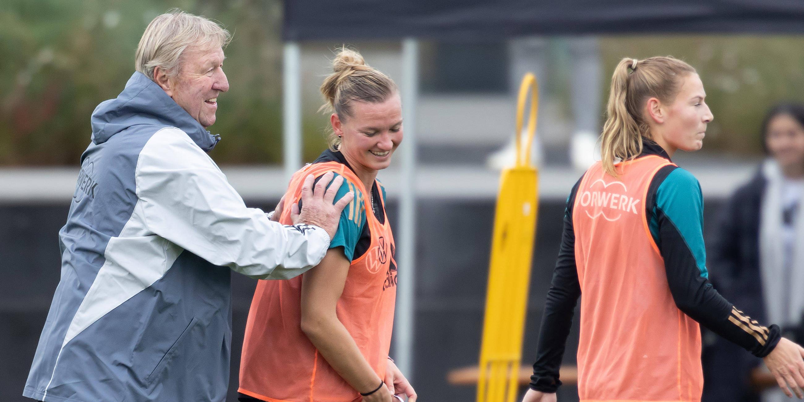 Horst Hrubesch und Alexandra Popp