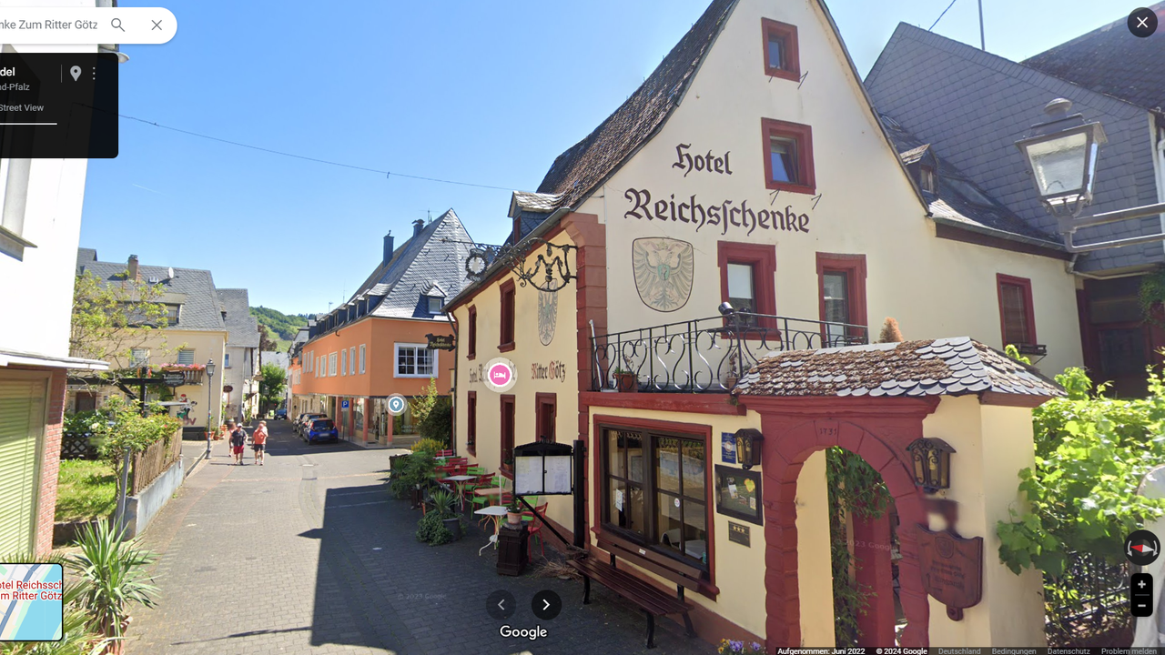 Hotel "Reichsschenke" in Kröv an der Mosel.
