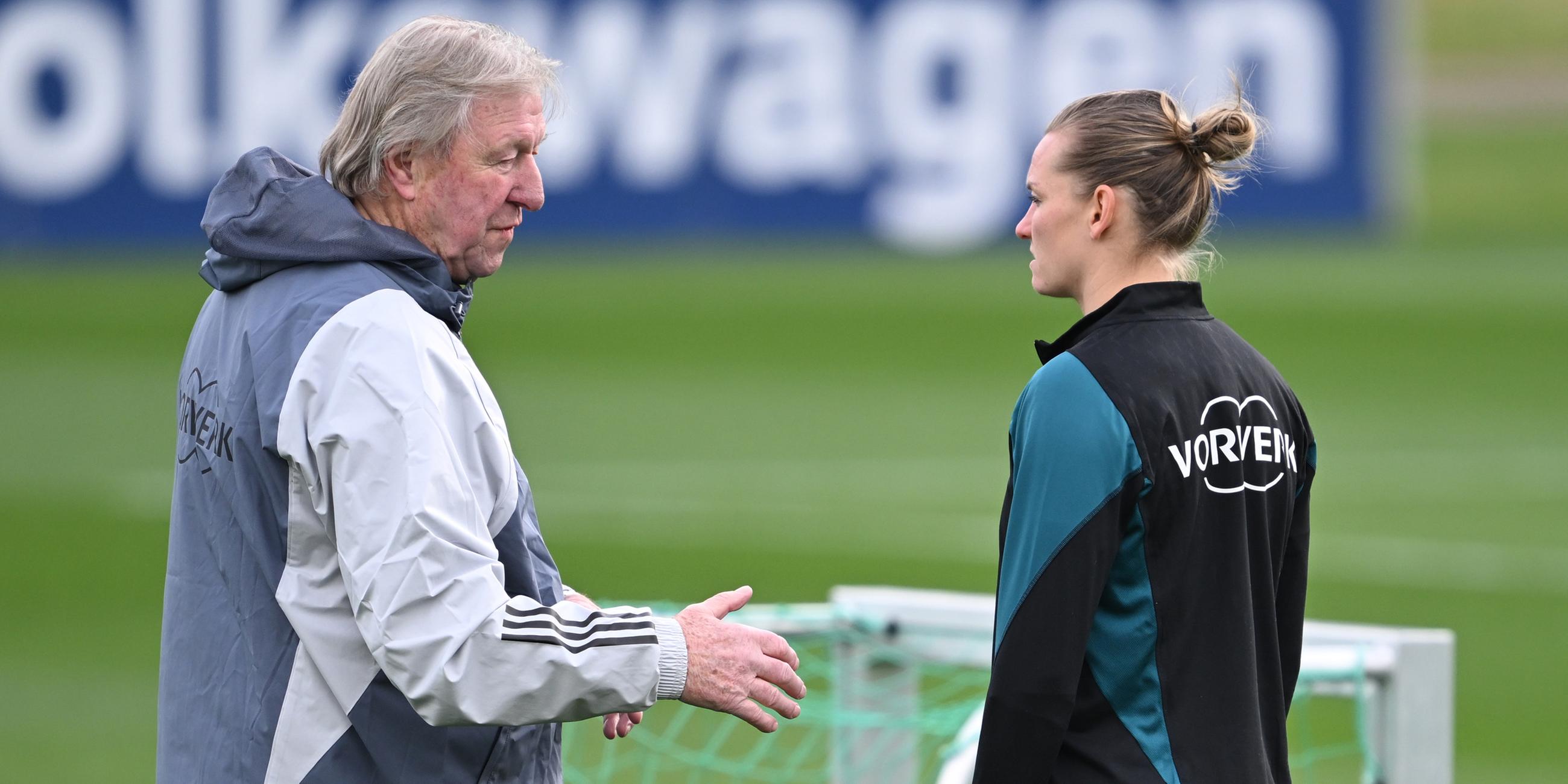 Horst Hrubesch und Alexandra Popp