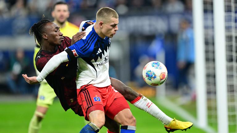 Yan Diomande und Miro Muheim am 01.03.26