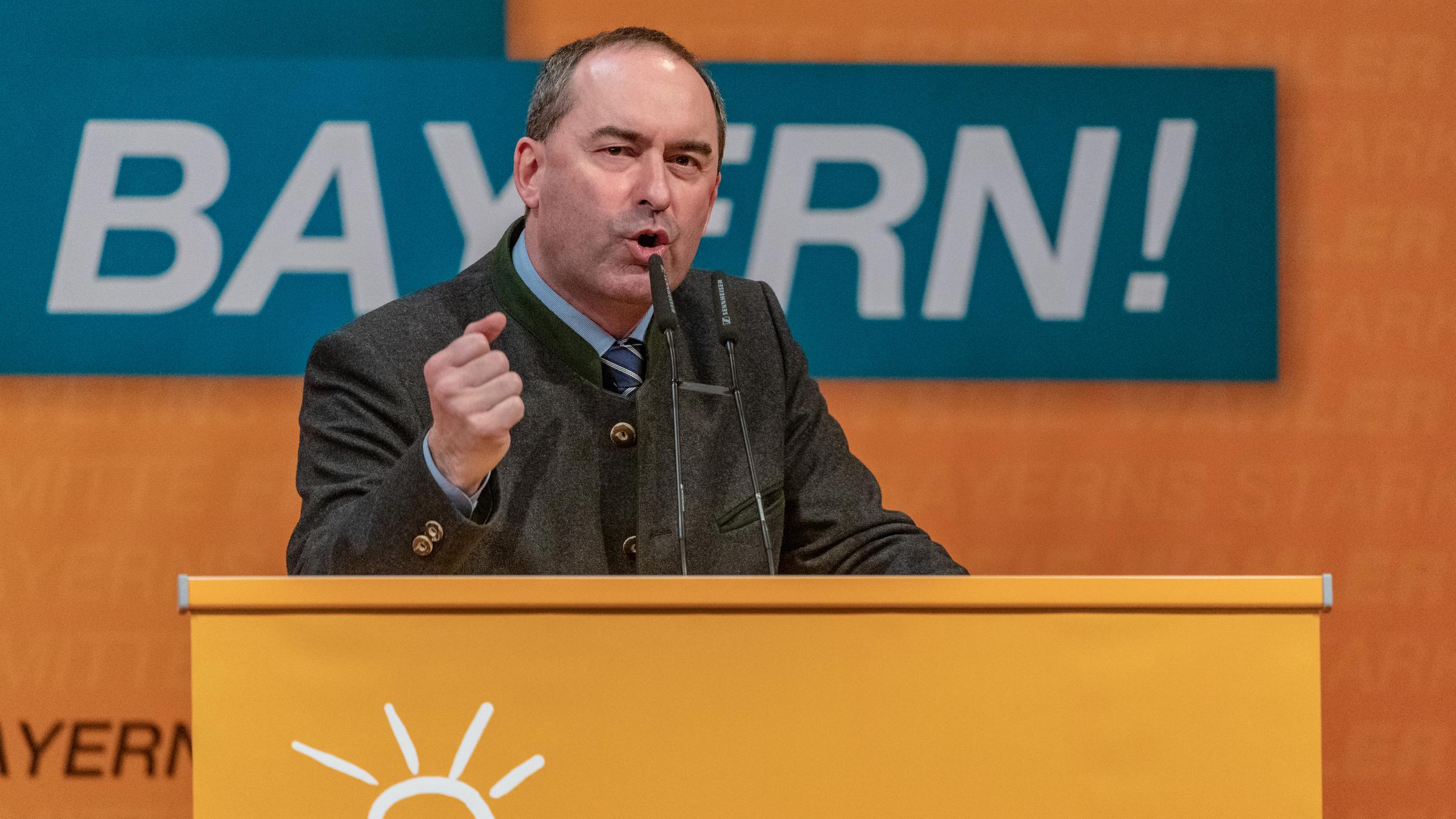 Hubert Aiwanger beim politischen Aschermittwoch 2019