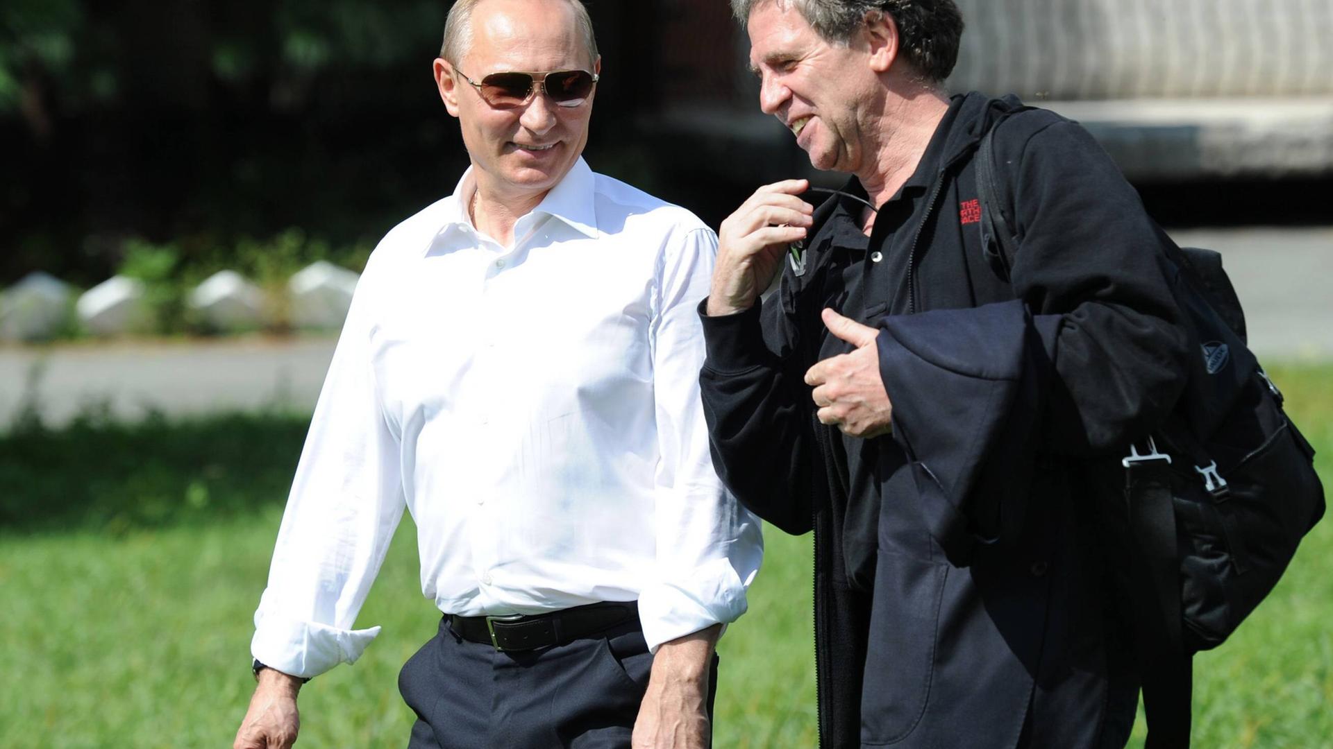 Seite an Seite: Hubert Seipel und Wladimir Putin